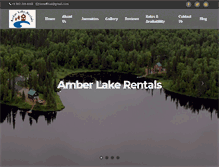 Tablet Screenshot of amberlakerentals.com